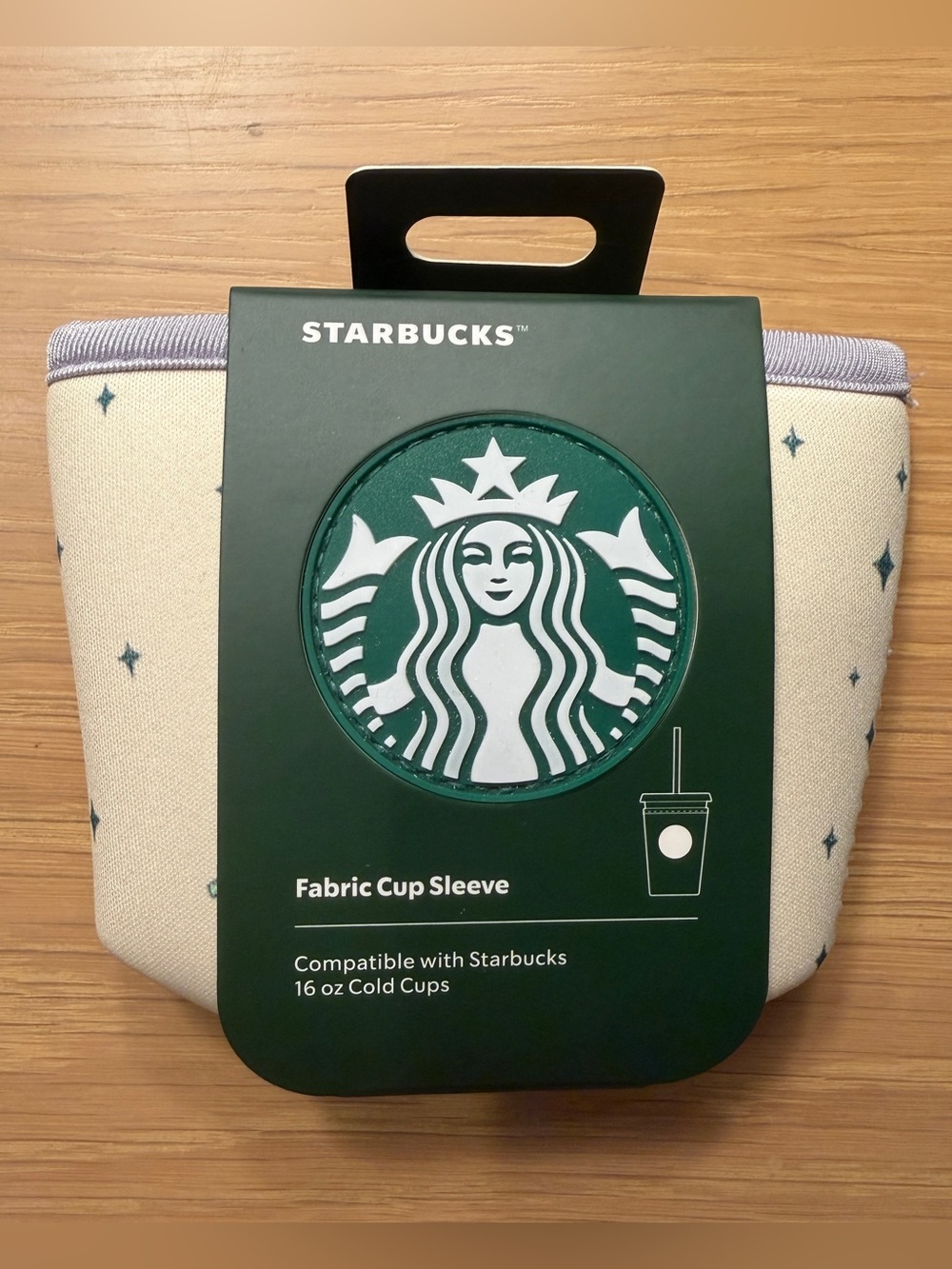 Disney Parks Starbucks Fabric Cup Sleeve Fits 16 Oz Cold Cups 2026